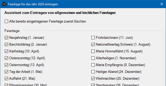 Feiertags-Assistent